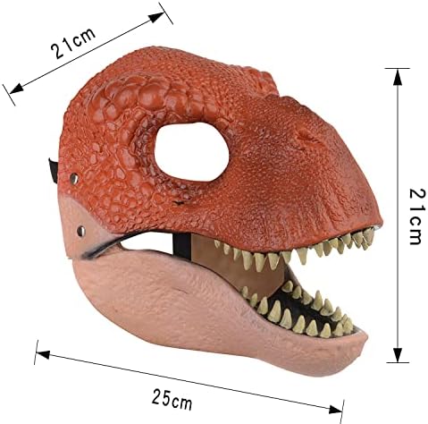 Dinozor Maskesi,Dino Maskesi Hareketli Çene Dekor, Hareketli Ejderha, Kostümleri Parti Çocuklar için Noel Hediyeleri, Cosplay