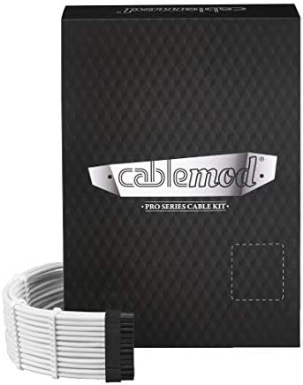 Corsair RM Sarı Etiket/AXi / HXi için CableMod C Serisi Pro ModFlex Kollu Kablo Kiti (Siyah + Gümüş)