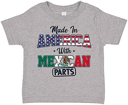 Meksika Parçaları ile Amerika'da yapılan Bebek Bodysuit Tek Parça veya Toddler T-Shirt Meksika Miras Giyim