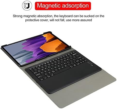 LİYE Tablet Aksesuarları A970 Ayrılabilir Bluetooth Klavye Ultra Ince Yatay Çevir Deri Tablet samsung kılıfı Galaxy Tab S7 FE
