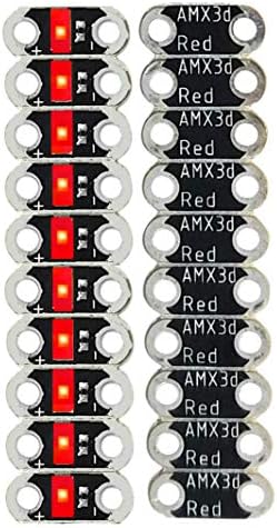 AMX3d Lilypad Renkli Led'ler-Kırmızı, Turuncu, Sarı, Yeşil, Mavi ve Beyaz Lilypad E-Tekstil ve Giyilebilir Projeler için Dahili