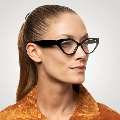 Kadınlar için 2SeeLife Geometrik Kedi Gözü Büyük Boy Okuma Gözlüğü (+1.00 ila + 3.00)