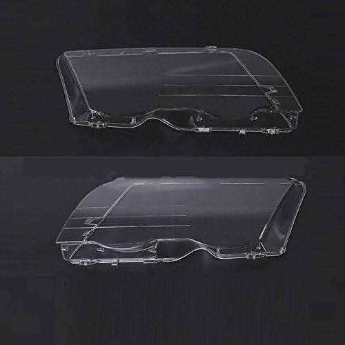 SZSS-ARABA Far Far Şeffaf Lens Plastik Kabuk Kapak Değiştirme için BMW 3 Serisi E46 4 Kapılar 1998 1999~2001(4 Kapı)
