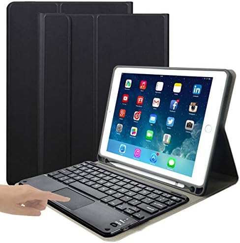ıPad Klavye ipad kılıfı 10.2 8th 2020/7th Gen 2019, Eoso Ayrılabilir Klavye Dahili Touchpad ve kalemlik için iPad 10.2 İnç/iPad