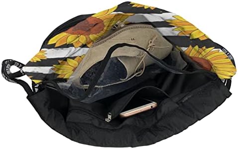 Şık Ayçiçeği ipli sırt çantası Spor spor çantası Unisex Spor Sırt Çantası Çok Fonksiyonlu ışın Ağız Sırt Çantası