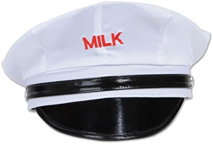 Beistle 60959 Sütçü Şapkası, Beyaz/Siyah/Kırmızı (bir boyut)