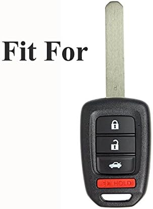 2 Adet Coolbestda Kauçuk 4 düğmeler Anahtar Fob Koruyucu Kılıf Anahtarsız Giriş Tutucu Kapak Cilt Ceket ıçin Honda Accord Civic