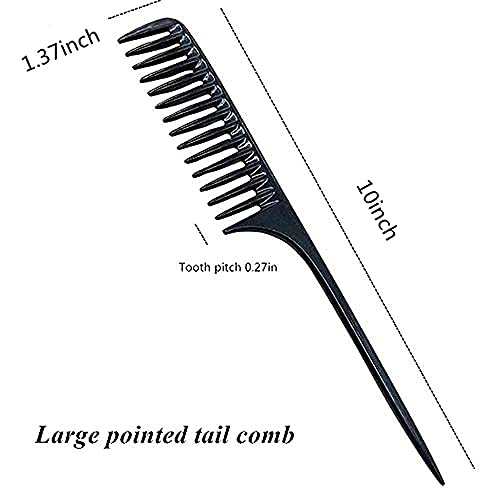 Büyük Dolaşık açıcı saç fırçası Profesyonel saç Bakımı Tarak Siyah Kadınlar için Geniş Diş tarak Kıvırcık saç, uzun saç, ıslak