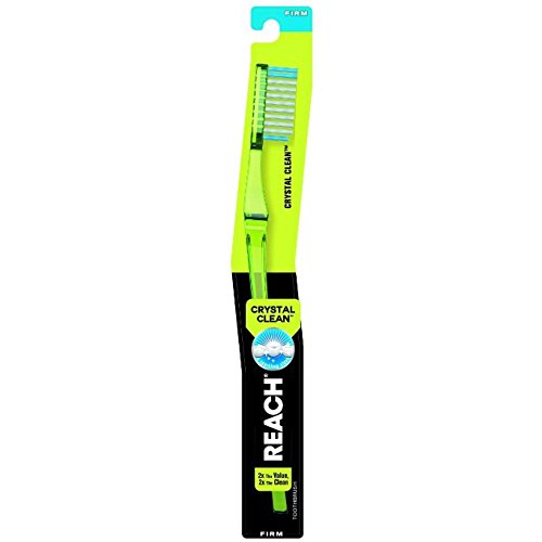REACH Crystal Clean Firm Yetişkin Diş Fırçası, 1 ea - Renkler Değişebilir (12'li Paket)