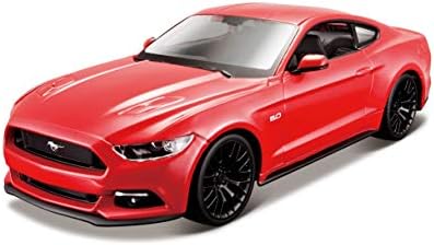Maisto1: 24 Ölçekli Montaj Hattı 2015 Ford Mustang GT Döküm Araç-Kırmızı
