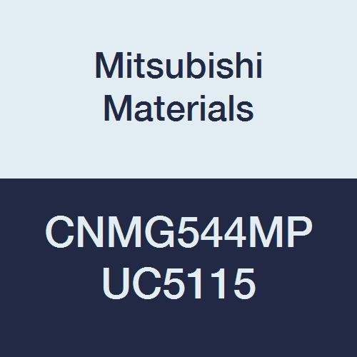 Mitsubishi Malzemeleri CNMG544MP UC5115 Karbür CN Tipi Negatif Tornalama Ucu Delikli, Genel Kesim, Kaplamalı, Eşkenar Dörtgen