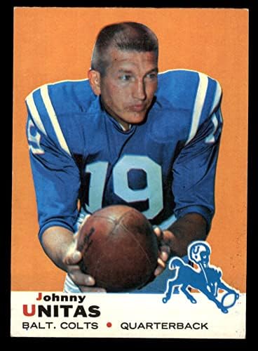 1969 Topps 25 Johnny Unitas Baltimore Colts (Futbol Kartı) ESKİ / MT Colts Louisville