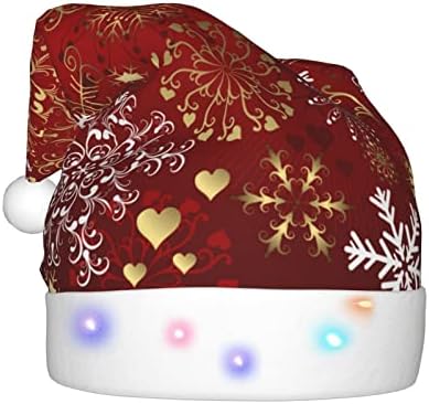 Dachshund Kardan Adam Noel Yıl LED Noel Şapka ile 3 Yanıp Sönen Modları Tatil Kap için Yeni Yıl Parti Malzemeleri