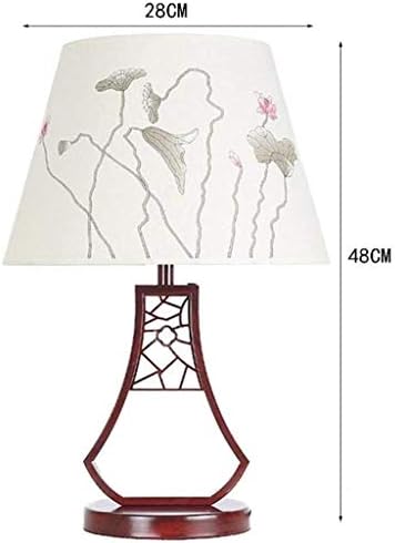 UXZDX CUJUX Masa Lambası masa lamba ışığı Yaratıcı Ferforje masa Lambası, kumaş Abajur, çin Vintage Çalışma Oturma Odası Yatak