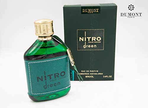 DUMONT-DUMONT-NİTRO GREEN Eau De Perfum Vücut Spreyi (3.4 oz) - Meyve, Odunsu ve Çiçek Kokulu Erkek Parfümleri-Erkekler için