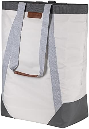 Rahat Omuz Askılı CleverMade Sırt Çantası Çamaşır Torbası-Premium Kulplu Ekstra Büyük Kapasiteli Polyester Giysi Sepeti ve Değerli