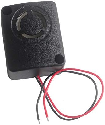 Wıshıot 12 V DC Siyah Mini Piezo Alarm Siren 110dB Sigorta Kasalar Anti-Hırsızlık Alarm Yüksek Desibel Buzzer için Araba(5 paketi)