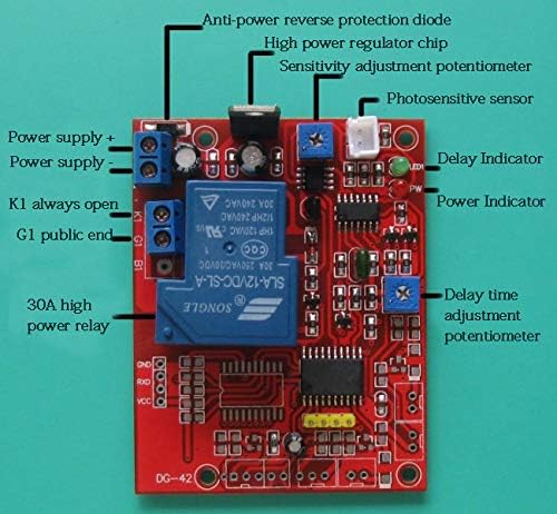 Taidacent 12 V yüksek-güç far sensörü ışık duyarlı zamanlayıcı anahtarı 2 S programlanabilir zamanlayıcı röle otomatik ışık sensörü