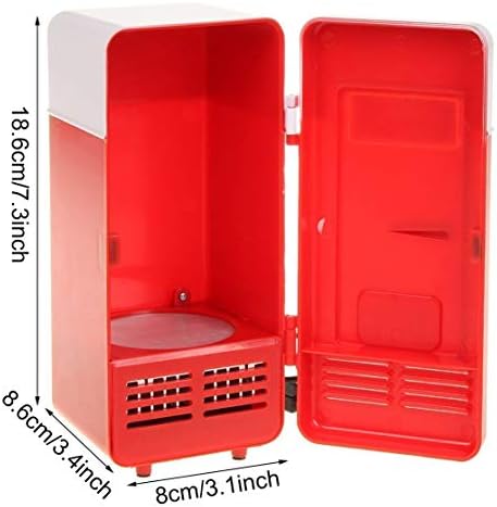 ThreeH Yeni Mini Kırmızı USB Buzdolabı Soğutucu İçecek İçecek Kutuları Soğutucu / ısıtıcı Buzdolabı Dizüstü PC Bilgisayar ıçin