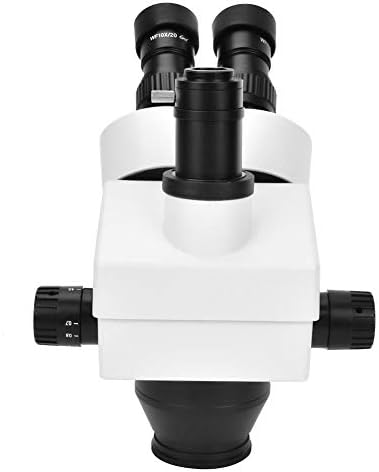 WF10X Trinoküler Mikroskop, 0.7 X-4.5 X Zoom Objektifi Trinoküler Zoom Stereo Mikroskop 20mm Mercek Lens Mikroskop Aksesuarı