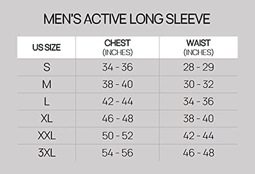 3 Paket: Erkek Örgü Nem Esneklik Performans Uzun Kollu T-Shirt, UV Güneş Koruma Açık Aktif Atletik Ekip Üst