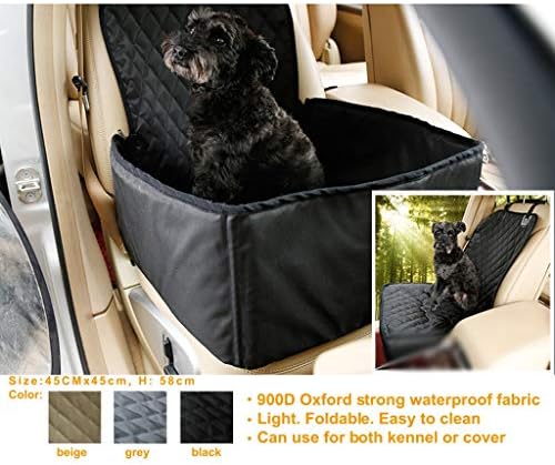 LVLVLO 2 in 1 Köpek araba koltuğu Kapağı ve araba pet yuva, Anti-Çarpışma pet koltuk Örtüsü, Köpek koltuğu Kapağı, Lüks Kapitone-Su