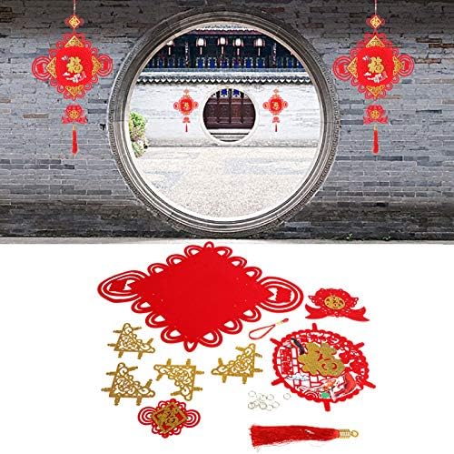 Kırmızı Akın Çince Düğüm, kaliteli Akın Malzeme Akın Çince Düğüm Kolye Yeni Yıl Süslemeleri Düğün Hediyeleri için Bahçe Süsleri