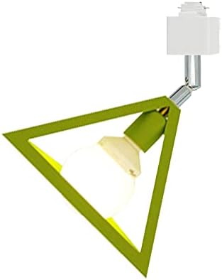 KAYYELAMP ayarlanabilir açı H-tipi parça kafa kolye ışık E26 taban yeşil üçgen demir gölge parça aydınlatma armatürü Vintage