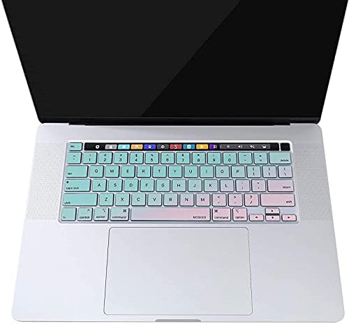 MOSISO Klavye Kapağı Silikon Cilt MacBook Pro 13 inç 2020 ile Uyumlu A2338 M1 A2289 A2251 ve MacBook Pro 16 inç 2020 2019 ile