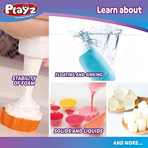 Playz Yummy Cupcake Soap & Bubbles DIY Science Kit - 8, 9, 10, 11, 12 Yaşındaki Kızlar ve Erkekler için Eğlenceli KÖK Hediye-8-12
