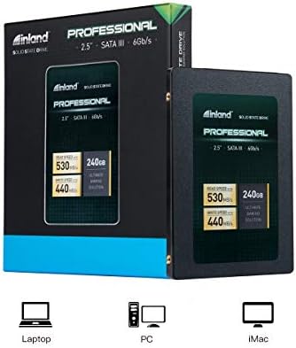 İç Profesyonel 240 GB SSD 3D NAND SATA III 6 Gb/ s 2.5 7mm Dahili Katı Hal Sürücü (240G)