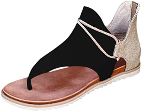 UOCUFY Sandalet Kadınlar için Şık Yaz, kadın 2021 Platformu Rahat Rahat Sandalet Ayakkabı Yaz Plaj Seyahat Terlik Flip Flop
