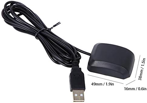 Shipenophy USB Alıcı Anteni, Araç Navigasyonu için Mesafe Ölçümü için GPS Alıcı Anteni 10HZ