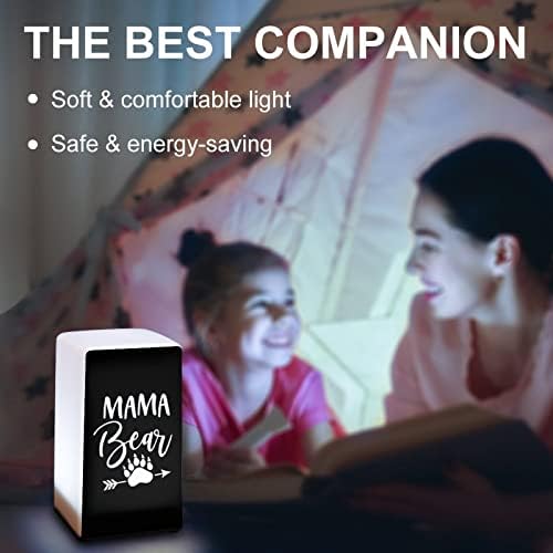 Mama ayı Taşınabilir masa lambası Yatak odası gece ışık seyahat Warmging hediye için Campping / Bar/ofis/koridorlar
