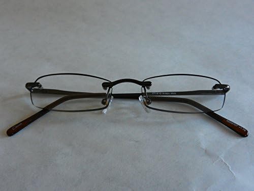 + 2.25 Magnivision Çerçevesiz Kahverengi Edgeglow Okuma Gözlükleri (331) w/ Yaylı Menteşeler + ÜCRETSİZ Bonus Mikro süet Temizleme