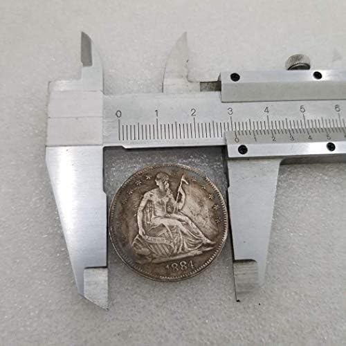 MOMOKY Kopya 1884 ABD Yarım Dolar Antika hatıra parası-Amerika Koleksiyonu Liberty & Kartal 50 Sent Sikke Morgan Gümüş Dolar