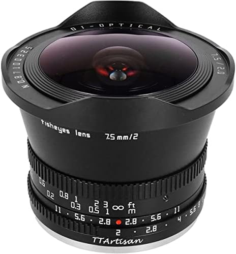 Nikon Z için TTArtisan 7.5 mm f/2 APS-C Balıkgözü Lens, Siyah