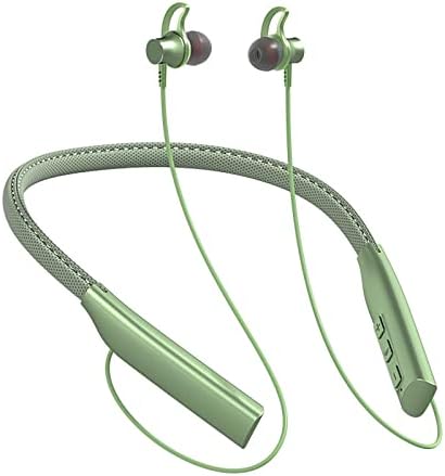 FFENFEI Taşınabilir Kablosuz Kulaklıklar Boyun Bandı, Bluetooth 5.0 Boyun Monte Kulaklık Spor Kulaklık Gürültü Azaltma Teknolojisi