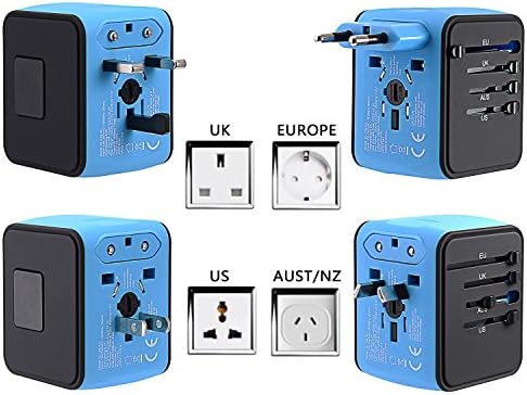 Uluslararası Seyahat Adaptörü Evrensel Güç Adaptörü Dünya Çapında Hepsi Bir Arada 4 USB Avrupa ABD, AB, İngiltere, AU 160 Ülkeleri
