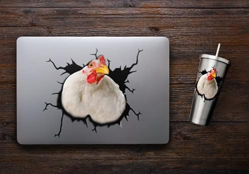 5 Adet Tavuk Dizüstü Cilt Çıkartması-Dizüstü Bilgisayar için 1 Adet, Bardak, Dizüstü Bilgisayar, Masa için 4 Adet.Kümes Hayvanları