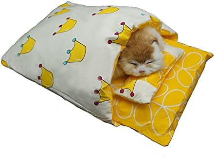 Kedi Yatak Uyku Tulumu mağara Ev Eşyaları Ayrılabilir kedi Malzemeleri Büyük pet köpek yatağı kedi Evi Rahat