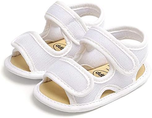 Tımatego Bebek Bebek Erkek Kız Yaz Sandalet Yumuşak Taban Kaymaz Yenidoğan Toddler Ilk Yürüyüşe Beşik Spor Ayakkabı (0-18 Ay)