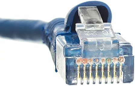 POWERFLUX Cat6 Ethernet Kablosu 100 Ft (20 Paket) - Cat6 Yama Kablosu, Cat6 Kablosu, Cat6 Ağ Kablosu, İnternet Kablosu - (Mavi)