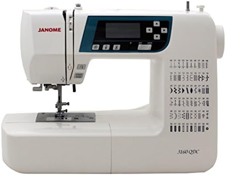 Janome 3160QDC Bilgisayarlı Dikiş Makinesi (Yeni 2020 Ten Rengi) w/Sert Kapak + Uzatma Masası + Yorgan Takımı + 1/4 Dikiş Ayağı