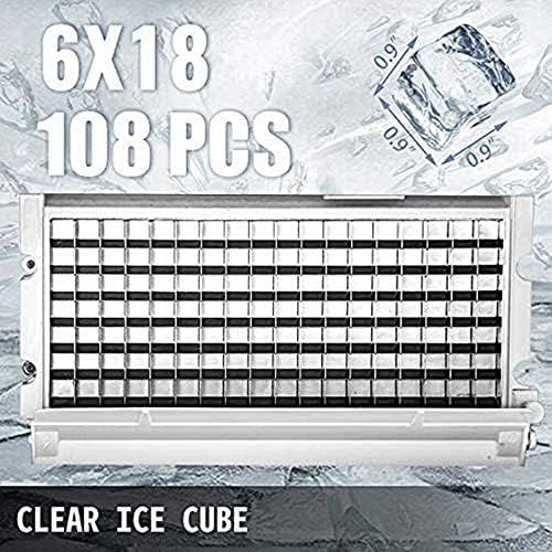 YUTGMasst Ticari Buz Makinesi 150LBS / 24 H ile 99LBS Bin, Ağır Paslanmaz Çelik Konstrüksiyon, Otomatik Temiz, Temizle Küp, Hava