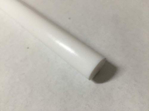 Asetal Kopolimer Plastik Yuvarlak Çubuk 5.50 Çap, 12 Uzunluk-Beyaz Renk