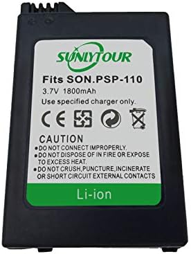 SUNLYTOUR PSP-110 Pil PSP-110 PSP 110 Yedek Pil 1800 mAh PSP Taşınabilir Playstation psp 1000 serisi ile Uyumlu
