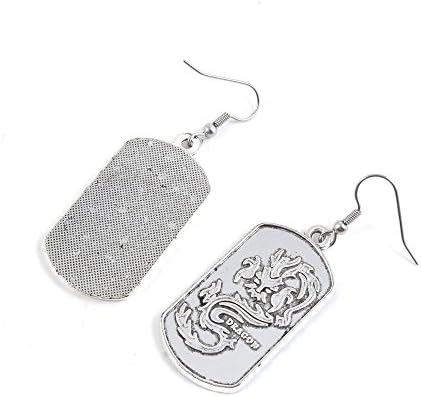 Küpe Antik Gümüş Ton Moda Takı Yapımı Charms Kulak Damızlık Kancalar Tedarikçiler Toptan YEGY00726 Ejderha Etiketi Işaretleri