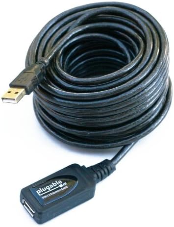 Takılabilir USB Uzatma Kablosu-33', Siyah (USB2-10M)