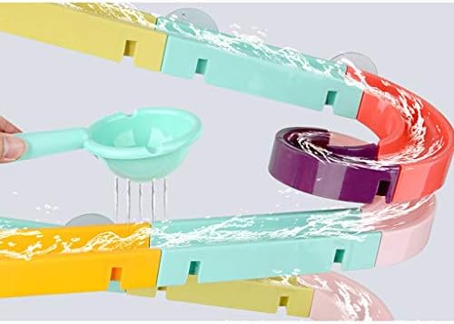 Muised Sarı Ördek Yüzen su oyuncakları Playsets Bebek banyo oyuncakları DIY Vantuz Yarış Yörüngeleri Parça Çocuklar banyo küveti